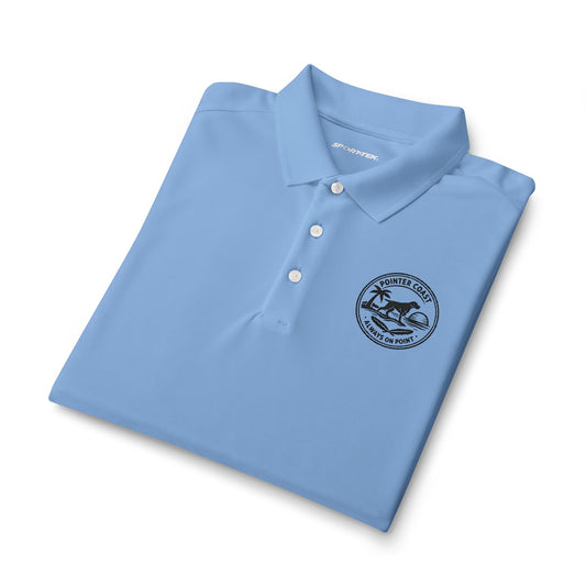 Men's Performance Polo — Coastal Fishing Club Badge