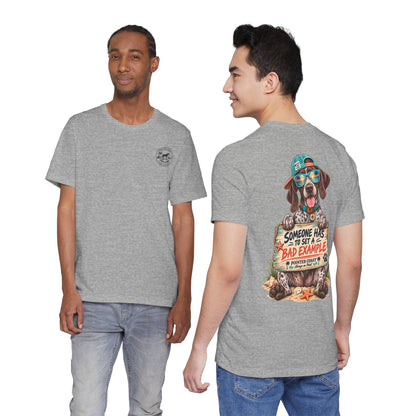 Pointer Dog Beach Graphic T-Shirt, Bella Canvas 3001, Funny Pet Lover Gift, Coastal Summer Tee