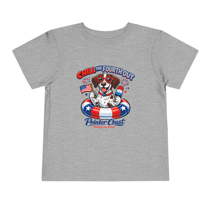 Patriotic GSP "Chill the Fourth Out" Toddler Tee