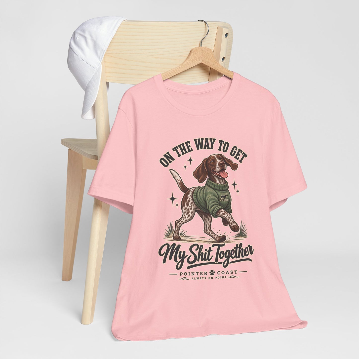 Funny Pointer Dog Graphic T Shirt, Bella Canvas 3001, Adult Humor, Dog Lover Gift
