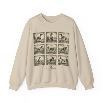 Vintage German Shorthaired Pointer Stamp Shirt | Pointer Coast Retro Hunting Dog Tee | GSP Dog Lover Gift