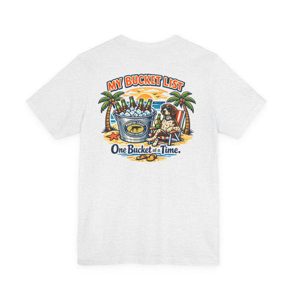 Pointer Coast | My Bucket List One Bucket at a Time Tee | Palm Trees German Shorthaired Pointer