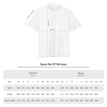 Men's Performance Polo — Coastal Fishing Club Badge