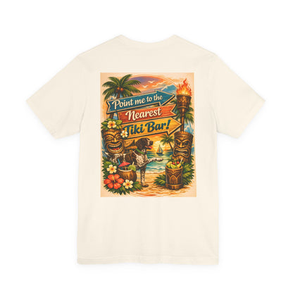Pointer Coast | Point Me to the Nearest Tiki Bar | Vintage Hawaiian Beach Graphic
