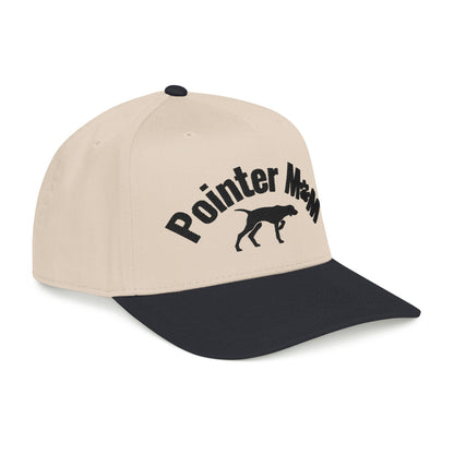 Pointer Mom Hat – Dog Lover Baseball Cap with Pointer Silhouette | Adjustable Pet Mom Gift | Stylish Two-Tone Cap