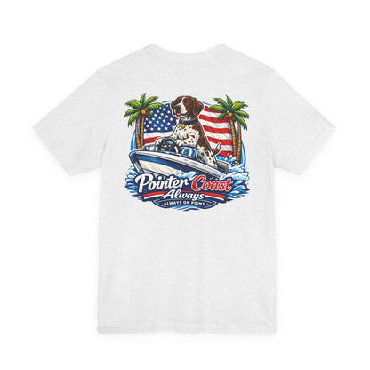 Pointer Coast | Boat GSP Americana | Speedboat Flag Tee – Always On Point
