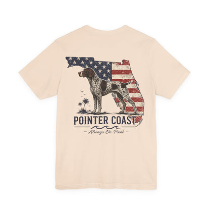 Pointer Coast Florida Flag German Shorthaired Pointer Shirt | Patriotic Vintage GSP Coastal Tee