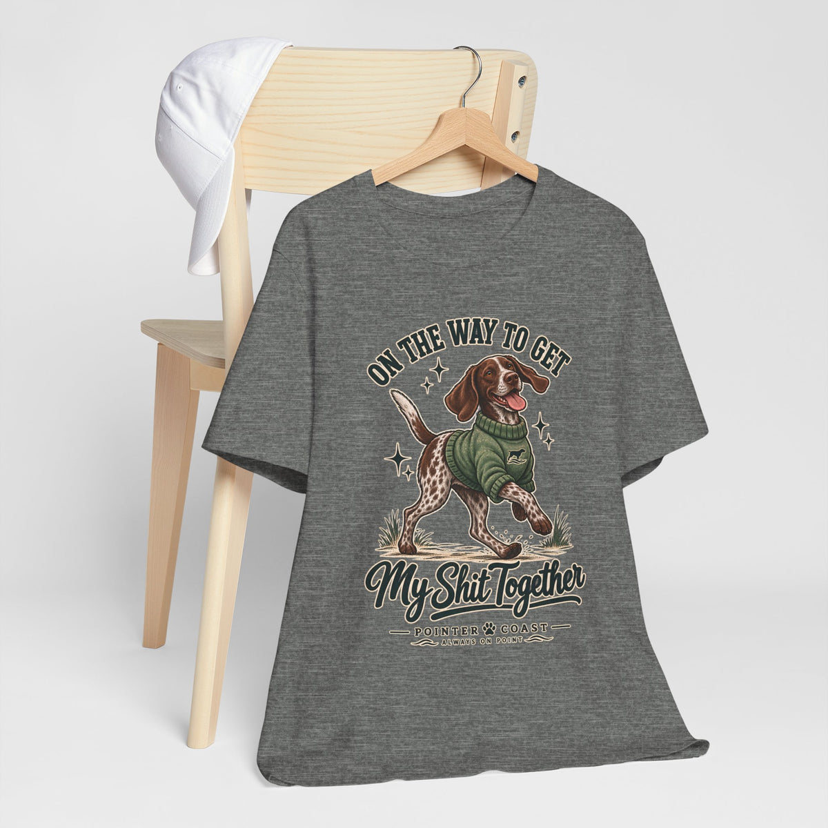 Funny Pointer Dog Graphic T Shirt, Bella Canvas 3001, Adult Humor, Dog Lover Gift