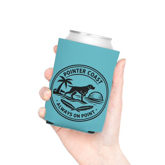Pointer Coast Can Cooler - “Always On Point” Beach Dog Drink Koozie