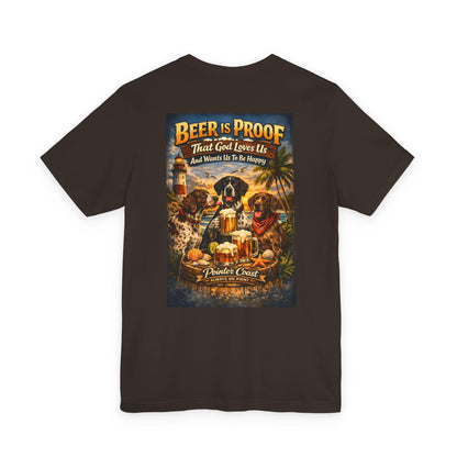 Pointer Coast | Beer Is Proof | Coastal GSP Tee – Always On Point
