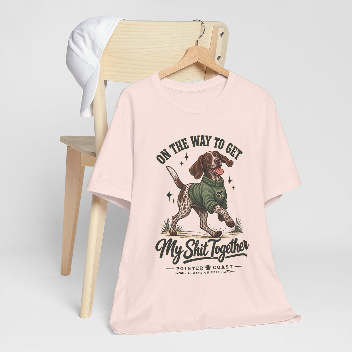 Funny Pointer Dog Graphic T Shirt, Bella Canvas 3001, Adult Humor, Dog Lover Gift