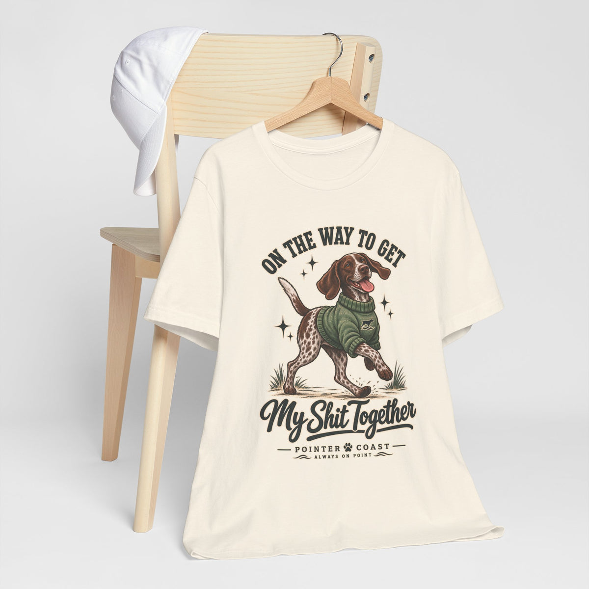 Funny Pointer Dog Graphic T Shirt, Bella Canvas 3001, Adult Humor, Dog Lover Gift