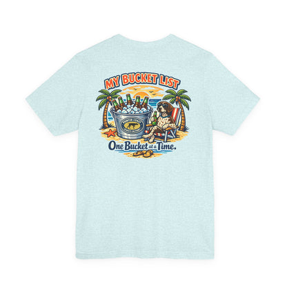 Pointer Coast | My Bucket List One Bucket at a Time Tee | Palm Trees German Shorthaired Pointer