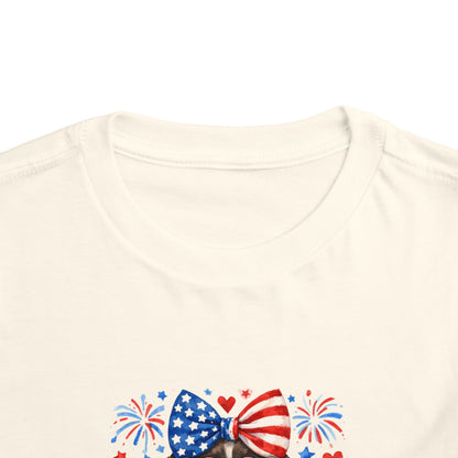 Patriotic Pointer Toddler Tee — ‘Pointer Coast’ 4th of July GSP Graphic