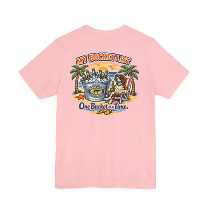 Pointer Coast | My Bucket List One Bucket at a Time Tee | Palm Trees German Shorthaired Pointer