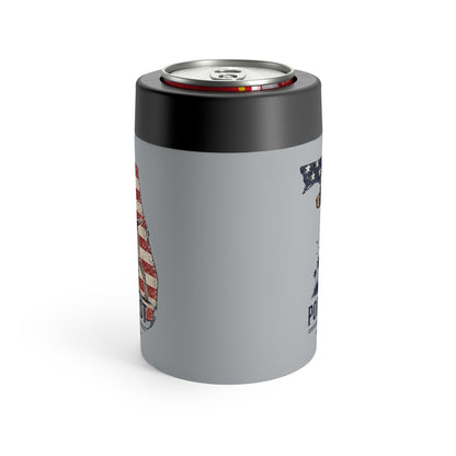 German Shorthaired Pointer koozie, insulated can cooler, patriotic dog design