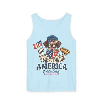 America Pointer Coast Retro GSP Shirt | Patriotic Dog Vintage 4th of July Tank