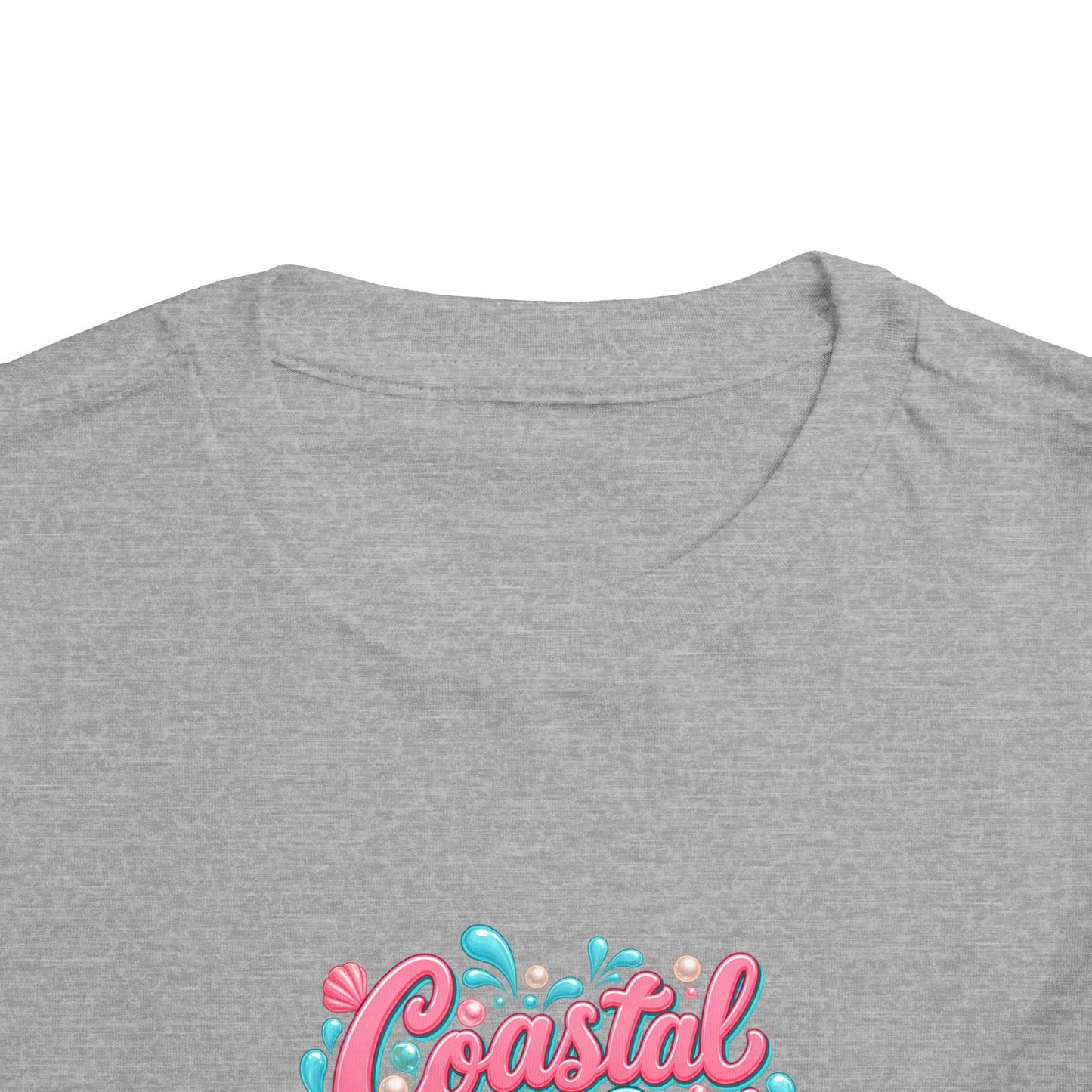 Coastal Cutie Beach Puppy Toddler Tee, Ocean Graphic Shirt, Pointer Dog, Summer Kids Top