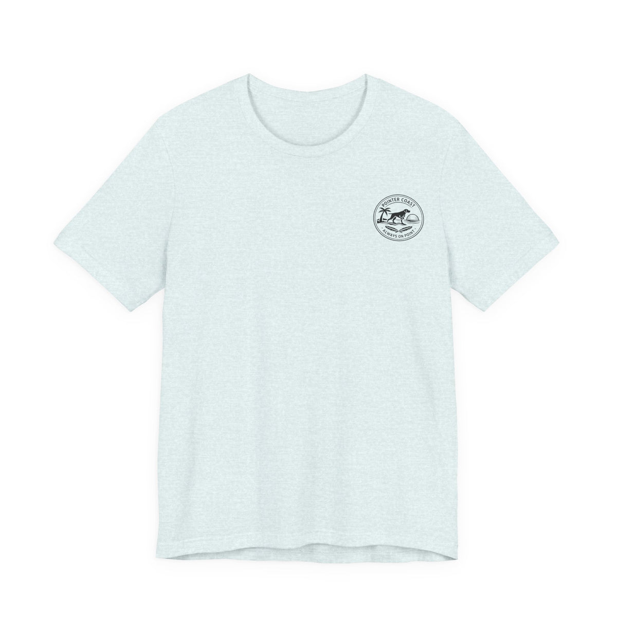Pointer Dog Beach Graphic T-Shirt, Bella Canvas 3001, Funny Pet Lover Gift, Coastal Summer Tee
