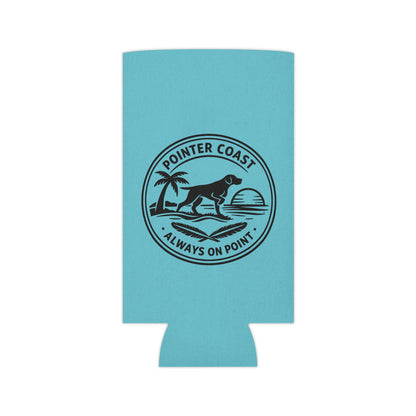 Pointer Coast Can Cooler - “Always On Point” Beach Dog Drink Koozie
