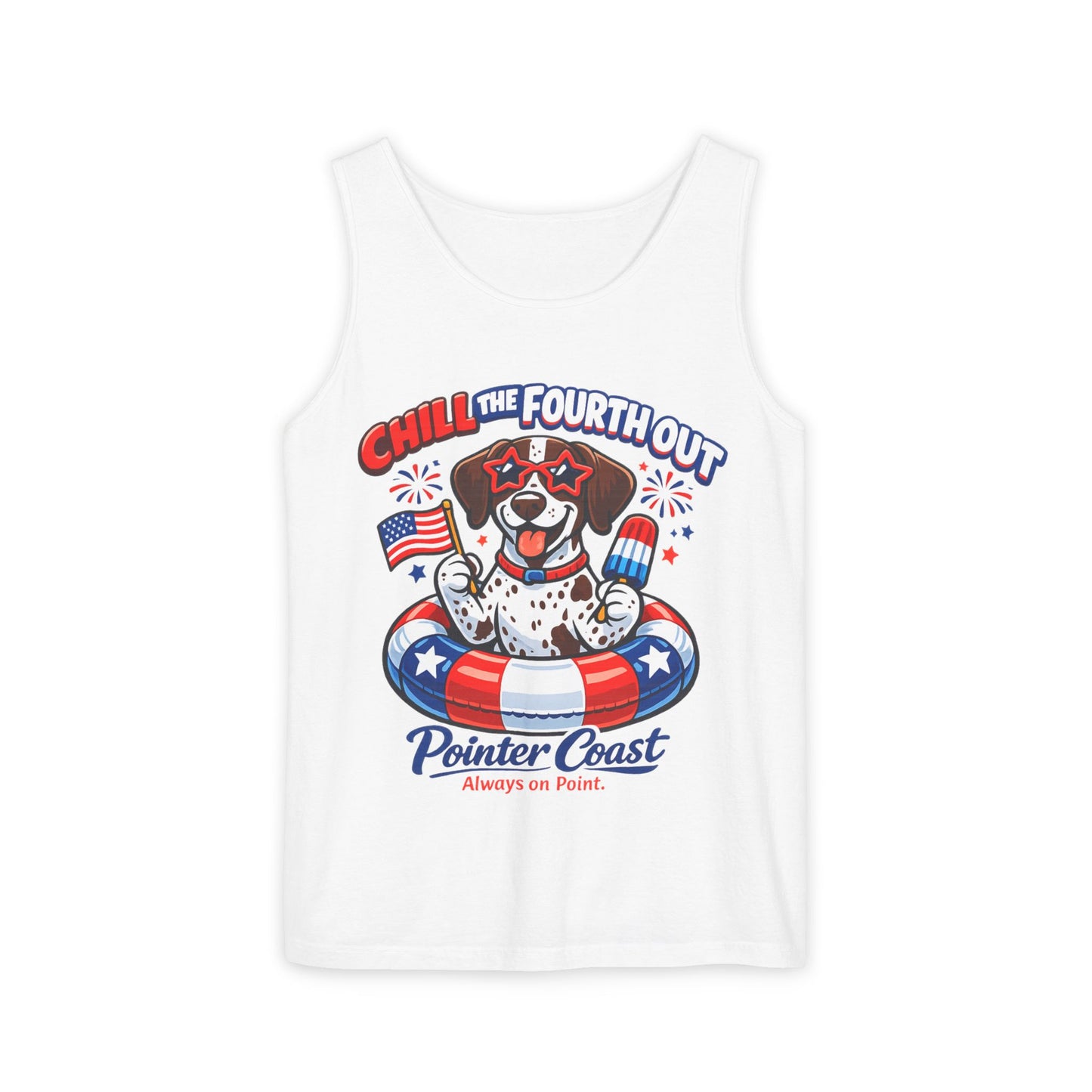 CHILL THE FOURTH OUT – Patriotic GSP Dog Shirt | Pointer Coast – Always On Point