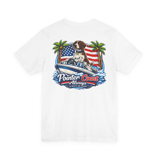 Pointer Coast | Boat GSP Americana | Speedboat Flag Tee – Always On Point