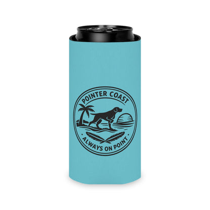 Pointer Coast Can Cooler - “Always On Point” Beach Dog Drink Koozie