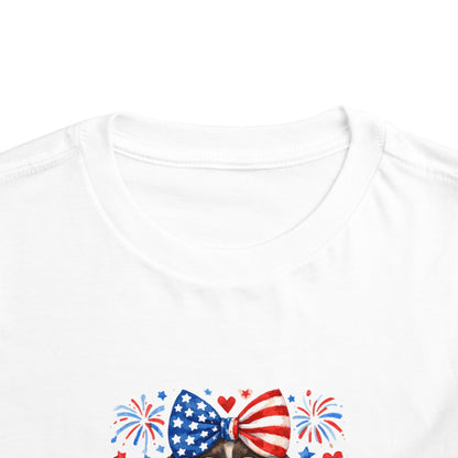 Patriotic Pointer Toddler Tee — ‘Pointer Coast’ 4th of July GSP Graphic