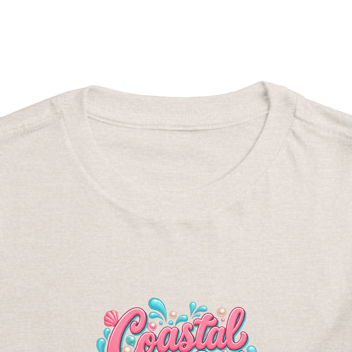 Coastal Cutie Beach Puppy Toddler Tee, Ocean Graphic Shirt, Pointer Dog, Summer Kids Top