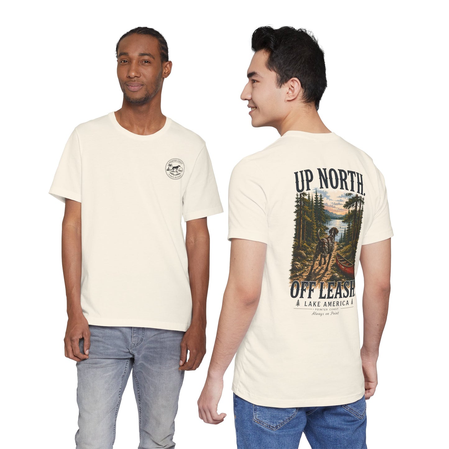 Up North Off Leash Lake America Shirt, Dog Lover Tee, Cabin Graphic, Outdoor Adventure Gift