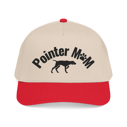 Pointer Mom Hat – Dog Lover Baseball Cap with Pointer Silhouette | Adjustable Pet Mom Gift | Stylish Two-Tone Cap