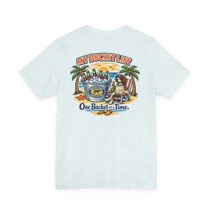Pointer Coast | My Bucket List One Bucket at a Time Tee | Palm Trees German Shorthaired Pointer