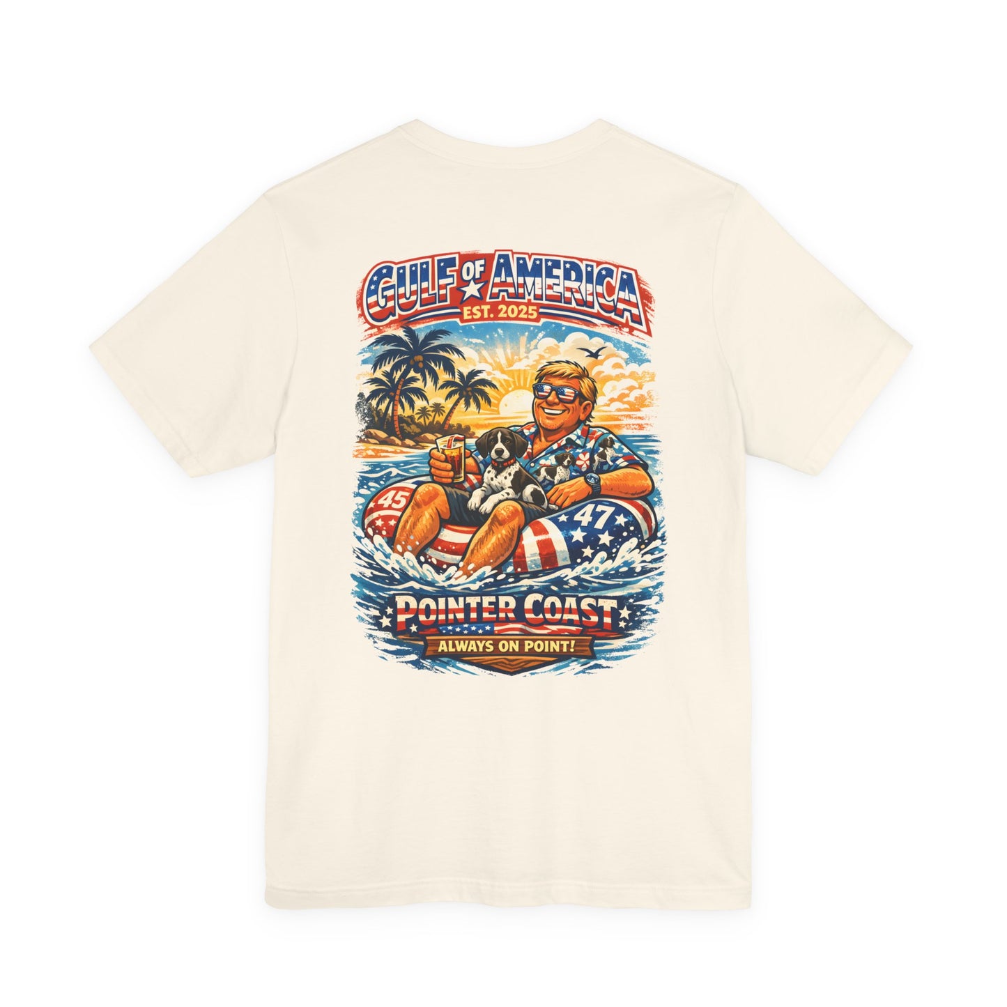 Pointer Coast – Always On Point | Gulf of America | Retro Beach Graphic T-Shirt