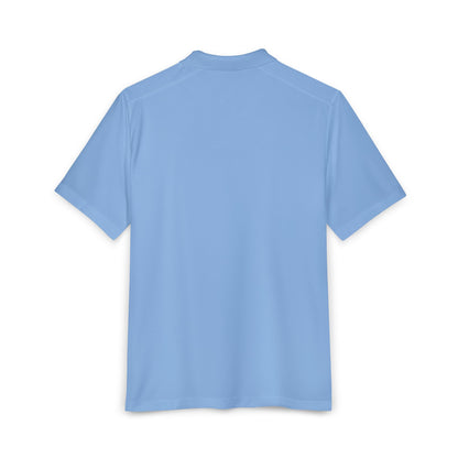 Men's Performance Polo — Coastal Fishing Club Badge