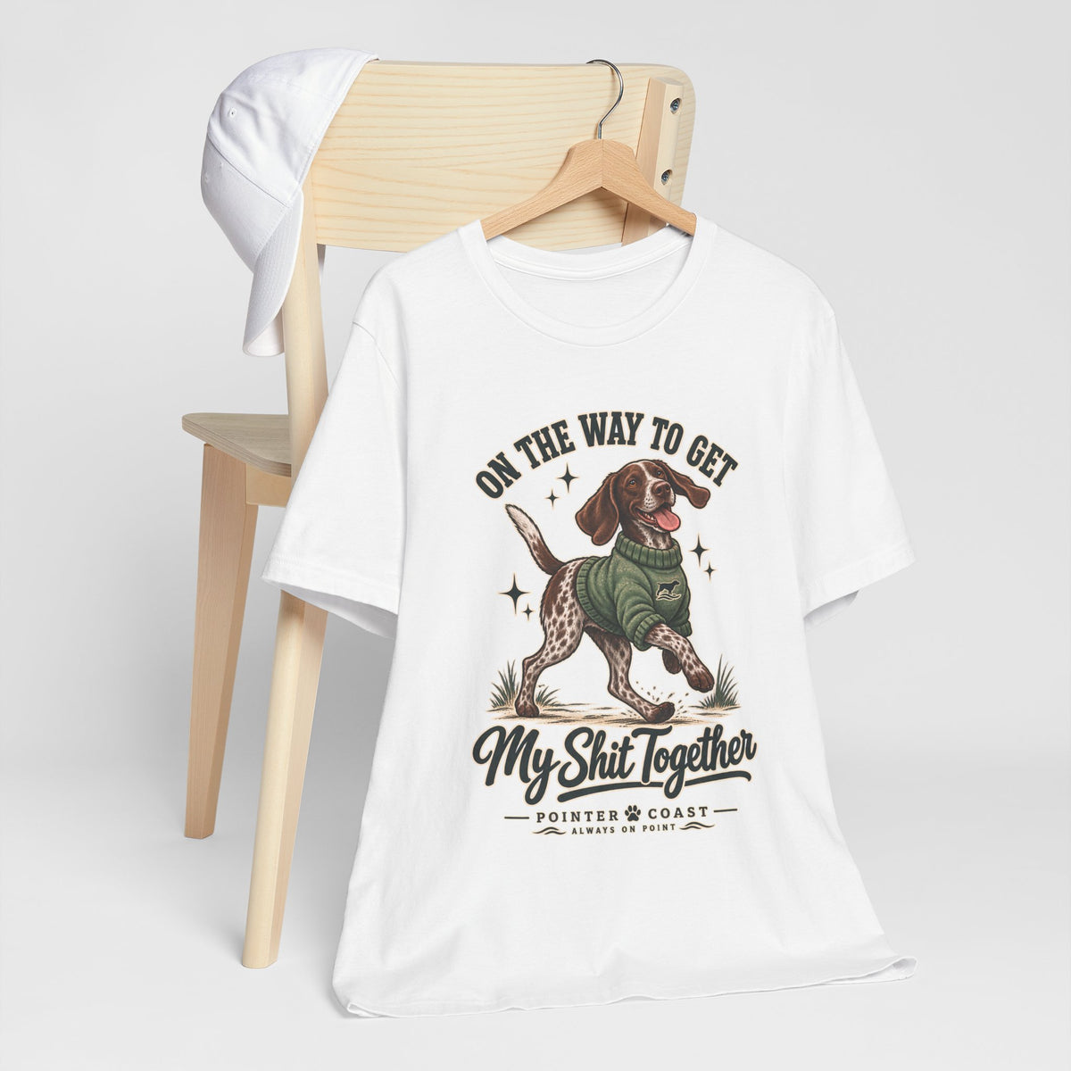 Funny Pointer Dog Graphic T Shirt, Bella Canvas 3001, Adult Humor, Dog Lover Gift