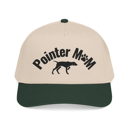 Pointer Mom Hat – Dog Lover Baseball Cap with Pointer Silhouette | Adjustable Pet Mom Gift | Stylish Two-Tone Cap