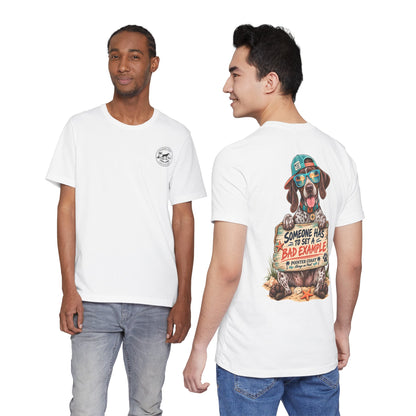 Pointer Dog Beach Graphic T-Shirt, Bella Canvas 3001, Funny Pet Lover Gift, Coastal Summer Tee