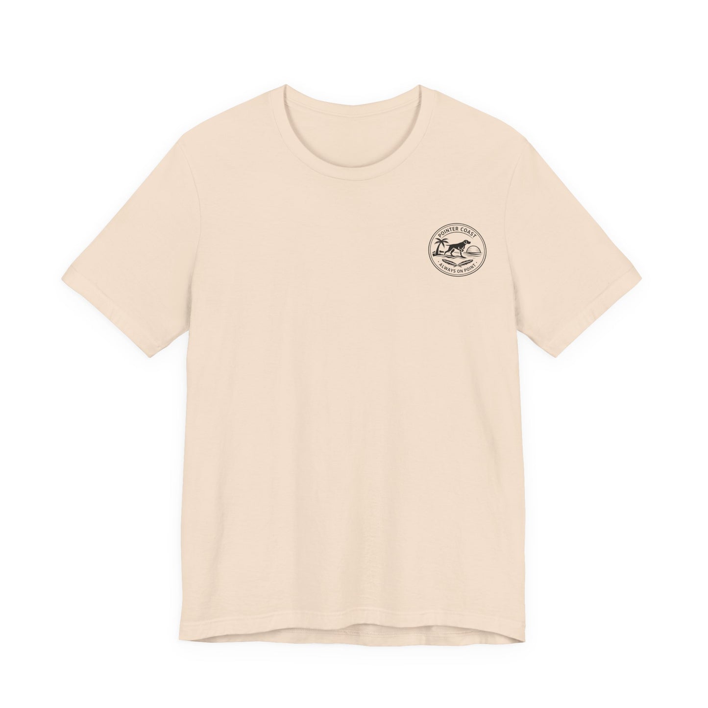 Let’s Go Pointers Tropical Dog T-Shirt, Bella Canvas 3001, Coastal Graphic Tee, Unisex Gift
