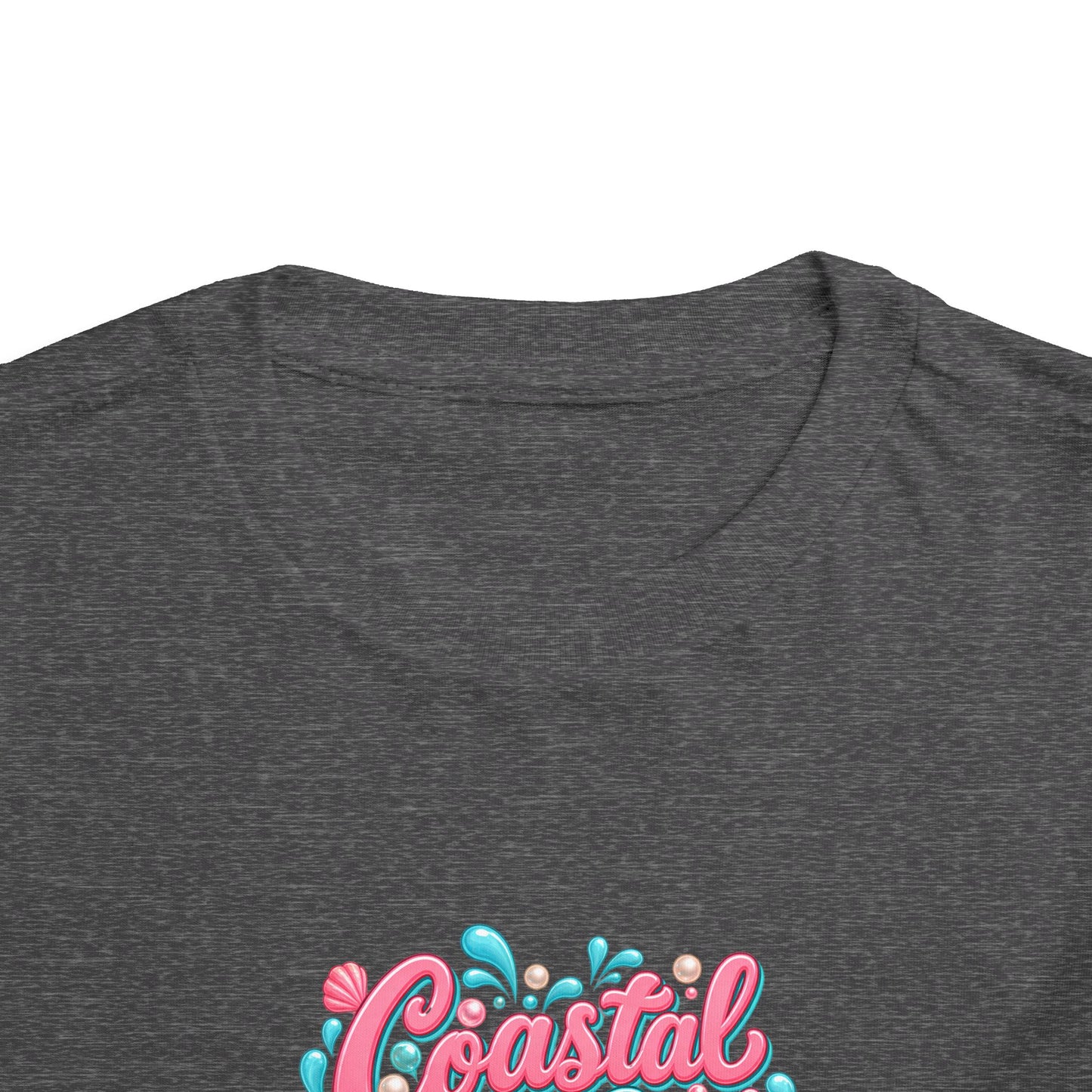 Coastal Cutie Beach Puppy Toddler Tee, Ocean Graphic Shirt, Pointer Dog, Summer Kids Top