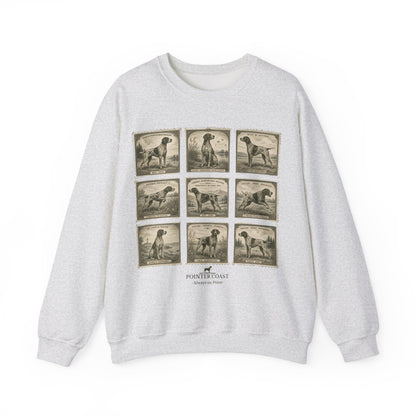Vintage German Shorthaired Pointer Stamp Shirt | Pointer Coast Retro Hunting Dog Tee | GSP Dog Lover Gift