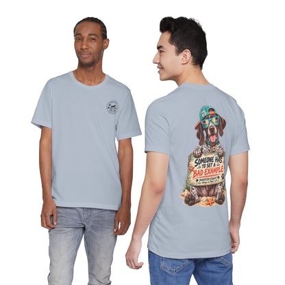 Pointer Dog Beach Graphic T-Shirt, Bella Canvas 3001, Funny Pet Lover Gift, Coastal Summer Tee