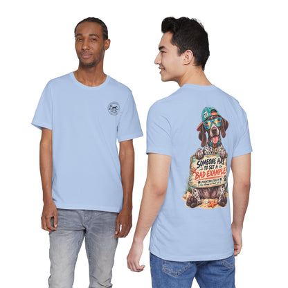 Pointer Dog Beach Graphic T-Shirt, Bella Canvas 3001, Funny Pet Lover Gift, Coastal Summer Tee