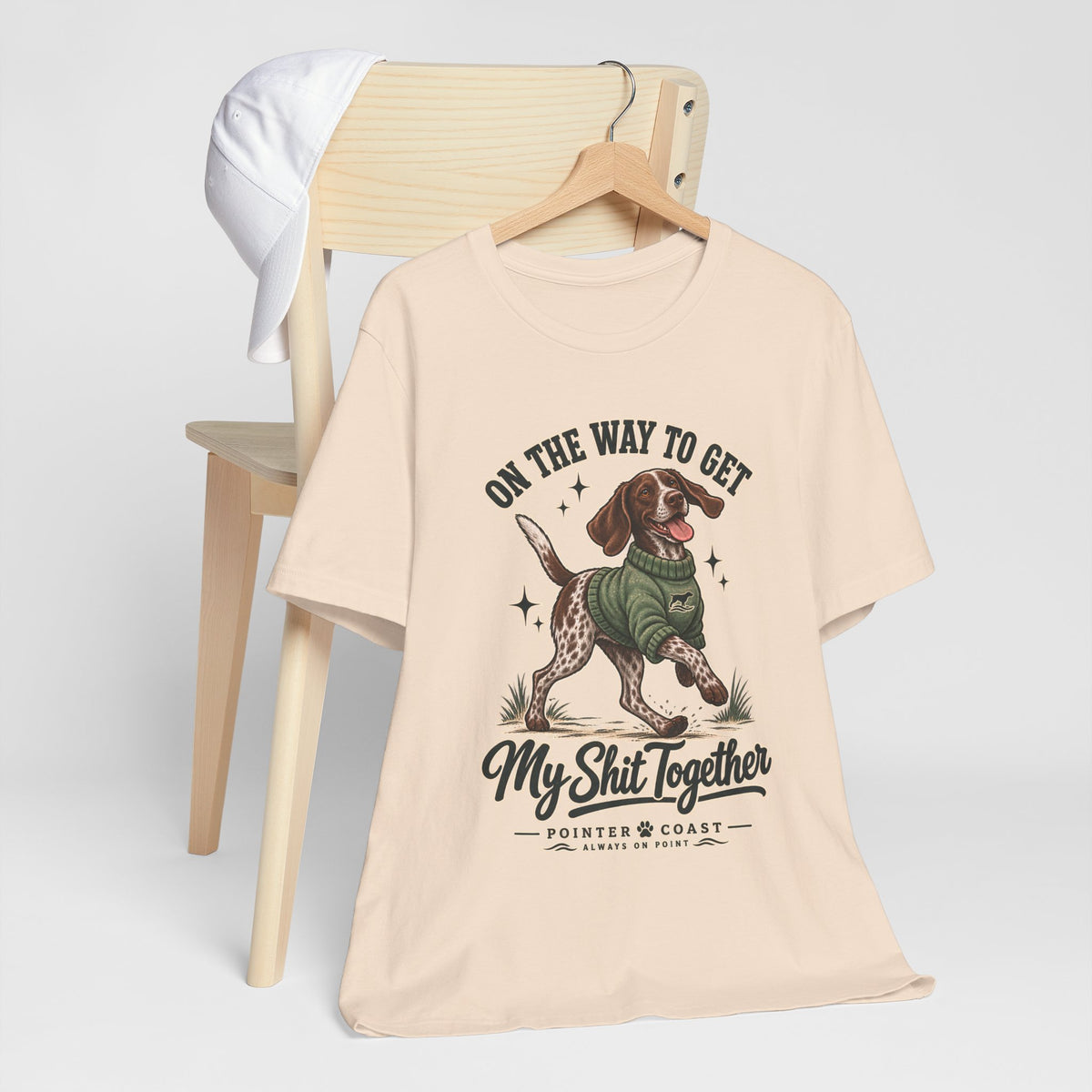 Funny Pointer Dog Graphic T Shirt, Bella Canvas 3001, Adult Humor, Dog Lover Gift