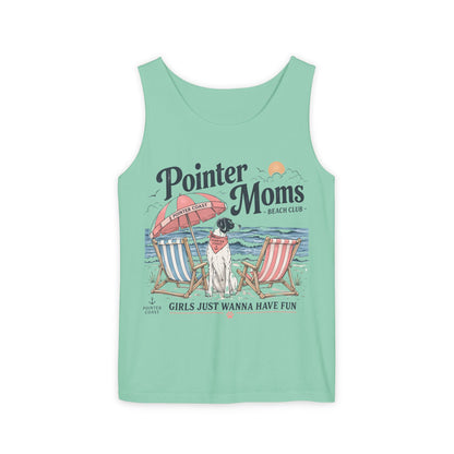 Tank Top — "Pointer Moms" Beach Club Graphic Tank (Girls Just Wanna Have Fun)