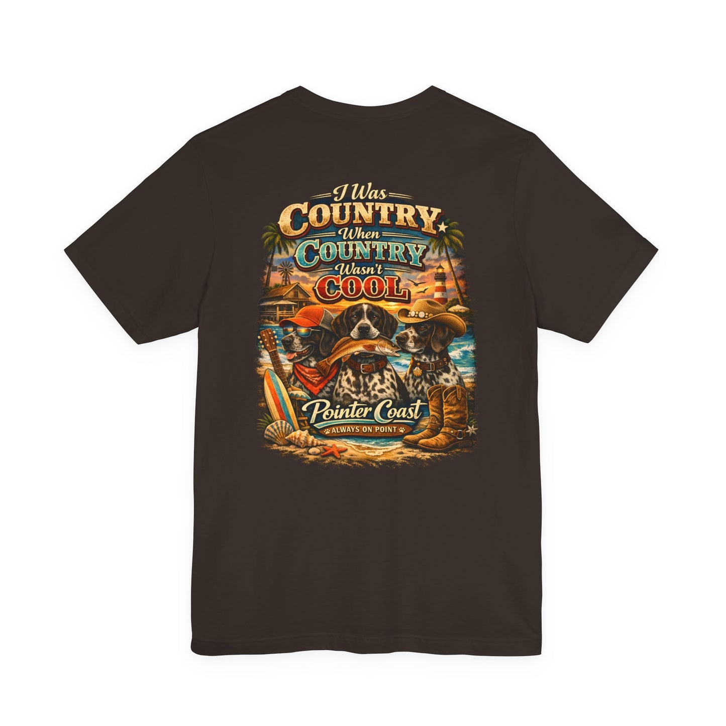 Pointer Coast | Country When Country Wasn’t Cool | Coastal Cowboy GSP Tee – Always On Point