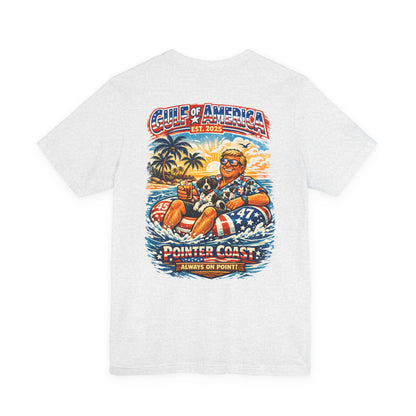 Pointer Coast – Always On Point | Gulf of America | Retro Beach Graphic T-Shirt