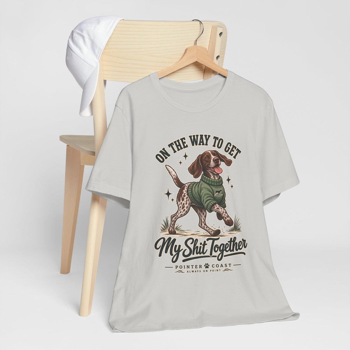 Funny Pointer Dog Graphic T Shirt, Bella Canvas 3001, Adult Humor, Dog Lover Gift