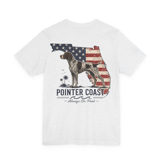 Pointer Coast Florida Flag German Shorthaired Pointer Shirt | Patriotic Vintage GSP Coastal Tee