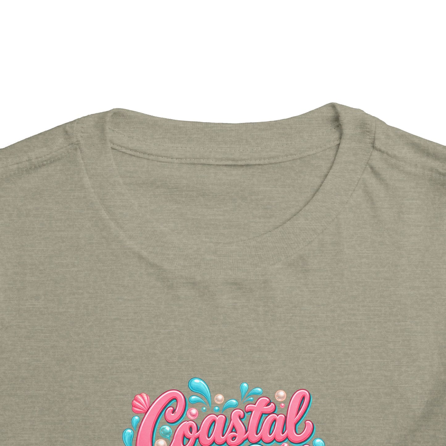 Coastal Cutie Beach Puppy Toddler Tee, Ocean Graphic Shirt, Pointer Dog, Summer Kids Top