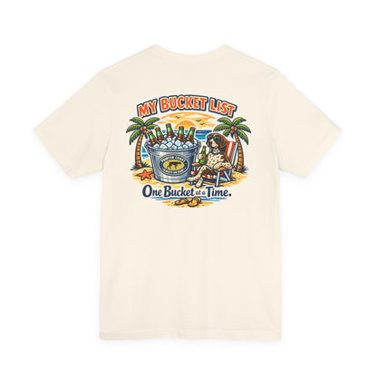 Pointer Coast | My Bucket List One Bucket at a Time Tee | Palm Trees German Shorthaired Pointer